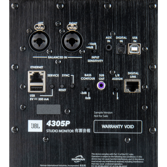 4305P Studio Monitor - Black Walnut - Powered Bookshelf Loudspeaker System - Detailshot 9